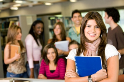 Groups of Students waiting for help and advice